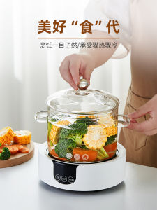 High Borosilicate Glass Pot for Open Flame Transparent Home Use High Temperature Resistant Soup Pot Electric Ceramic Stove Special Casserole Gas Grill