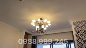 Đèn thả trầnđèn chùm tuylip hiện đại kiểu dáng Bắc Âu dành cho không gian phòng khách nhỏ sang trọng ( tặng kèm bóng )