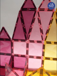 AC 80pcs Premium Junior Architect Series Magnetic Tiles- Macaron Colors (FREE 12pcs Acrylic Marker)