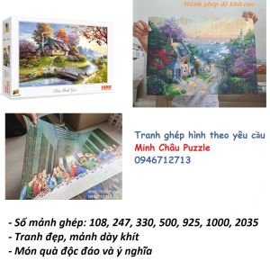 Tranh Xếp Hình Theo Yêu Cầu Size Lớn 2035 Mảnh (74x110cm)
