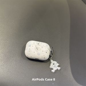 Cute White Dog Style Protective Case for  Airpods pro 1st 2nd 3rd Generation Hard Shell TPU Digital Accessories