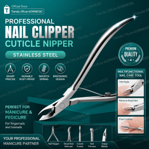 Nail Cuticle Nipper Manicure Scissors Stainless Steel Dead Skin Remover Pusher Tool Trimmer