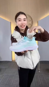 Womens ultra-light soft-soled shock-absorbing running shoes flying woven breathable casual shoes