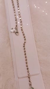 Gelang Kaki Harmoni 01-2.5 Alloy Lapis Mas Putih 18K Permata  Zirconia Premium Quality & Tahan Lama AP003S