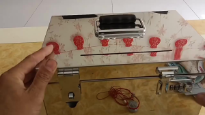 Stainless steel money box + password lock + coin slot + padlock Money box Portable supermarket mon