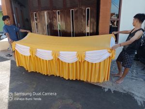 cover meja uk P 180 cm x L 60 cm x T 75 cm