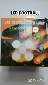 Lampu LED Football Lamp 28w 45w E27 28 45 w Bohlam Lipat Lingkaran Bulat Fan Blade Bulb Putih Unik Ufo E 27