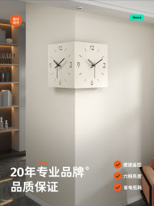 นาฬิกาตั้งโต๊ะแบบมีสองด้านที่มีสไตล์เรียบง่ายและสร้างสรรค์ของ Meisda สำหรับห้องนั่งเล่นในบ้าน นาฬิกาตั้งโต๊ะแบบมีมุมเล็กๆ ที่มีสายเดี่ยว