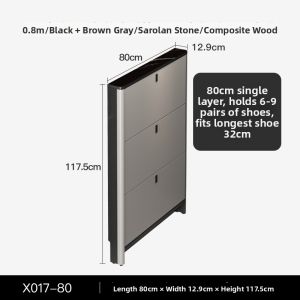 Slim Space-Saving Shoe Rack 13cm