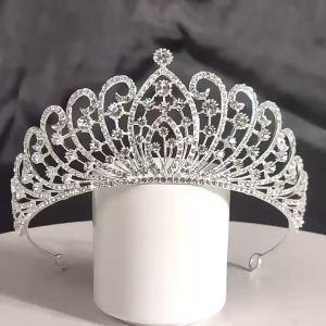 New High Grade Baroque Hair Crown Elegant Tiara Bridal Bride Weeding Hair Accessories Europe and the United States Luxury