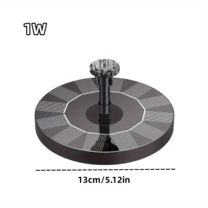 Outdoor Solar Floating Water Fountain For Bird Bath Fish Tank 7V/1W Garden Fountain Submersible Pump Garden Decoration