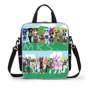 Rhythm Box Childrens Tutoring Bag Boys And Girls Primary School Students Handheld Crossbody Study Bag Oxford Cloth Material