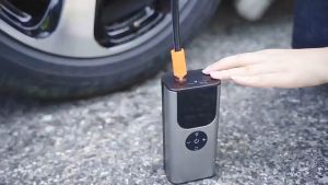 Thorsight AI ปั๊มลมอัจฉริยะ 3600mAh ปั้มลมอัตโนมัติแบบพกพา ชาร์จไฟได้จอLED ปั๊มลมไฟฟ้า150PSI ที่เติมลมไฟฟ้า