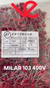 MILAR 103 400V KAPASITOR MILAR 103J 400V MYLAR 400 VOLT ups stabilizer