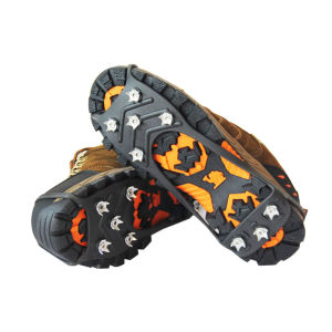 Winter Outdoor Ice Fishing Equipment Ice Claw Anti-Slip Shoe Cover Ice Grasper Snow Ground Ice Shoe Nail Chain Anti-Fall Tool