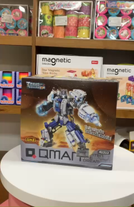 Đồ chơi - QMAN - 41312 Bộ đồ chơi xếp hình (hợp thể 5 trong 1) mô hình Robot không gian (KT 25x27.7x11.2cm)