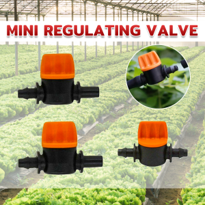 MaxPlus Mini Valve For 4/7mm Hose Irrigation Water Flow Control Valve With Barb