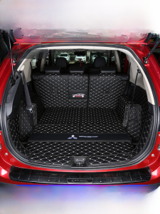 Full-Coverage Rear Trunk Mat for Mitsubishi Outlander 13-21 Models Five-Seater Seven-Seater Customizable Car Accessories
