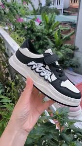 Giày Thể Thao Bé Gái Bé Trai Sneaker Sành Điệu Thời Trang Đính Chữ Nghệ Thuật Size 26-37 (015)