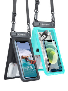 Double Warehouse Mobile Phone Waterproof Bag Transparent Touch Screen Swimming Hot Spring Waterproof Cover Drifting Rain-Proof Bag Takeaway for Riders