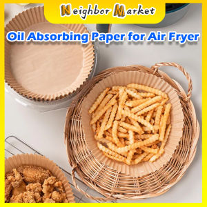 30/50/100PCS Air Fryer Paper Liner Disposable Air Fryer Sheet Oil-proof Parchment Paper Non-Stick