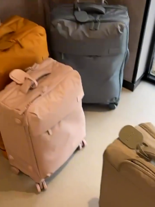 AIRWAY Ultra-Light luggage Non-Woven Suitcase Only Weight 2.1KG canvas Trolley Case Travel storage portable luggage organizer 20Inch Boarding Suitcase Ultra-Light Suitcase Universal Wheel trolley bag Waterproof Suitcase Gift Storage bag traveling