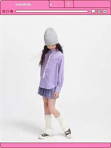 LOVESASAKIDS | Soft Anti-Wrinkle Girls Shirt