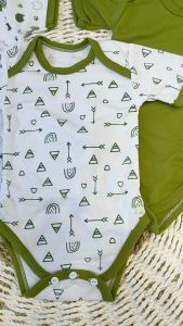 3 pcs Jumper Bayi Baru Lahir SNI/ Paket Jumpsuit Bayi / Paket Lahiran 3 Pcs Jumper Baby Gift Set Baby Newborn Seri Hijau Olive - Juragan Lebak