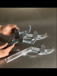 105-165mm Adjustable C Spanner Hook Wrench Cr-V Steel Round Head Mechanical Repair Hand Tool