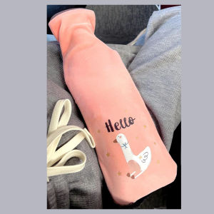 Heated Water Bottle Cover Plush Hand Warmer Refillable Warmth Therapy Neck Pad Soft Fabric Case Cozy Home Essential