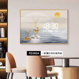 COONMEEN | Luxurious Digital Display Wall Clock Decor Painting
