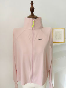 Nylon Long Sleeve Sun-Protective Shirt for Women Loose Fit Breathable UPF50+ Anti-UV Casual Outdoor Clothing with Zipper