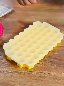 แม่พิมพ์น้ำแข็ง 37ช่อง ฝาครอบโปร่งใส เกรดอาหาร กซิลิ ถาดน้ำแข็ง ซิลิโคนทำน้ำแข็ง