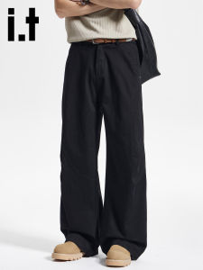 izzue | Quần Dài Nam Phong Cách Mỹ Màu Đen Cotton