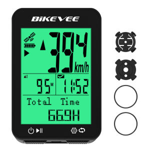 Máy Tính Xe Đạp Không Dây GPS Màn Hình LCD Đa Chức Năng Chống Nước Đồng Hồ Đo Tốc Độ Đi Xe Đạp Đồng Hồ Bấm Giờ Cho Xe Đạp