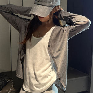 LANMENGYA | Sleeve Cover Sun Protection Summer Lightweight Air Conditioning Friendly Slim Fit Lazy Style Top