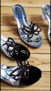 Us108 Sandal High Heels Aesthetic Untuk Remaja Cewek Sendal Hils Jinjit Wanita Korean Style Lebaran Kondangan Wisuda Cantik Elegan Mewah Kece Bridal Shoes Hak Tahu Kaca 5cm