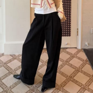 VKSOD | Contrast Color Design Elegant Knitted Sweater Women Trousers Set