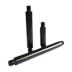 ชุดก้านต่อขยายสำหรับขาตั้งกล้องขาตั้งไฟและรถจักรยานยนต์ - เสาด้านบนตัวผู้ขนาด 1/4 นิ้วคู่ในอลูมิเนียมสีดำขนาด 25 มม./45 มม./70 มม./95 มม.