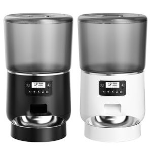 เครื่องให้อาหารสัตว์ PFF010 - เครื่องให้อาหารสัตว์เลี้ยงอัตโนมัติ 4L สำหรับอ่างอาบน้ำแมวและสุนัข