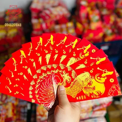 combo 10 bao lì xì màu ngẩu nhiên
