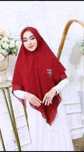 KHIMAR NUWAIRA JUMBO SYARI PAYET CERUTY 2 LAYER TERBARU
