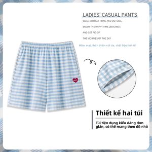 MiiOW | Quần dài cotton thoáng khí mùa hè cho nữ Quần dài cotton nguyên chất mặc ở nhà Quần dài bằng vải lụa cotton thoáng khí Quần dài cotton thoải mái cho nữ