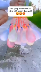 MS TERMURAH Happy Baby Balloons Magic Bunch Water Balloon 111 pcs Balon Air 111pcs Perang Bom Mainan