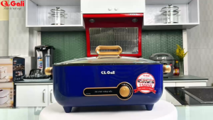 Lẩu điện đa năng Gali 4 lít 1500w lòng chống dính nấu canh súp xào hấp chiên hầm áp chảo bảo hành 12 tháng chính hãng