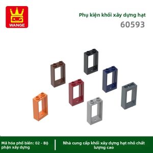 Wange 78 Chiếc 60593 1X2X3 Khung Cửa Sổ Khối Xây Dựng Bộ Tương Thích Với Gạch DIY Nhà Phụ Kiện Mộc Đồ Chơi Trẻ Em Hộp Quà Tặng