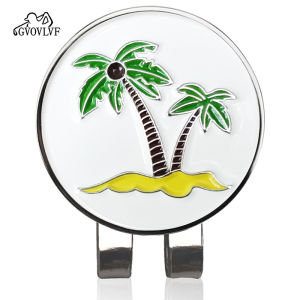 Kẹp Mũ Golf Bằng Kim Loại Hình Cây Dừa Magnets Mark Golf Ball Position Marker Kẹp Vị Trí Đánh Dấu Kẹp Từ Tính Cho Nam