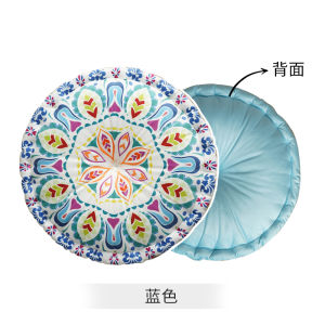 Thickened Tatami Pad Retro Anti-Slip round Zafu Seat Cushion Luxury Dining Table Tea Table Butt Floor Mat Home Use
