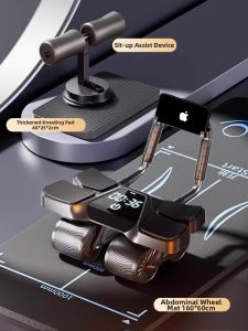 REXUELONG | Automatic Rebound Abdominal Wheel Fitness Equipment