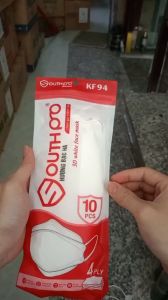Khẩu trang 4D KF94 Southpro thảo dược tinh dầu bạc hà ( bịch 10 cái ) - Ha Chi JSC